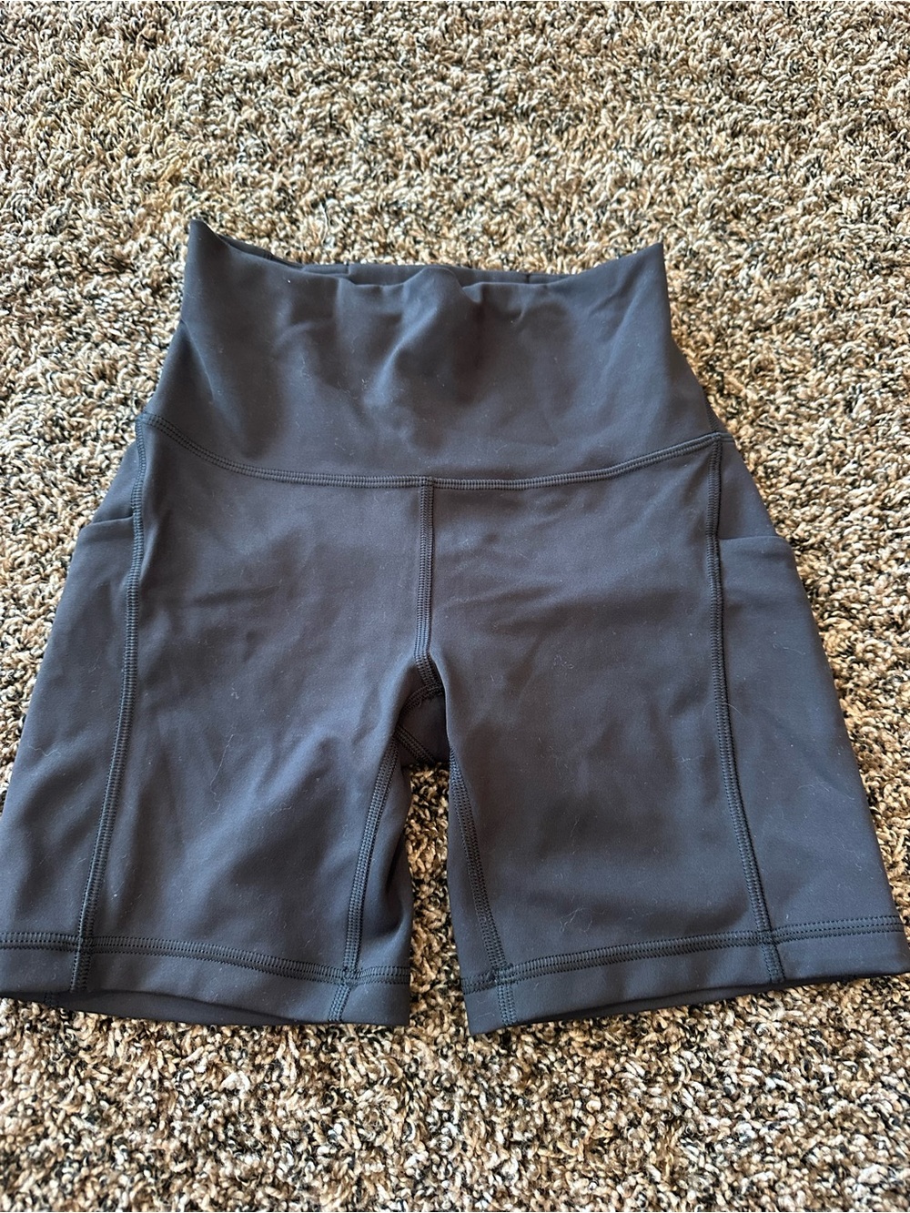 lululemon High-Waist Black Women's Athletic Bike Shorts